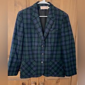 Pendleton Virgin Wool Blazer Jacket Notch Lapel Vintage Like New